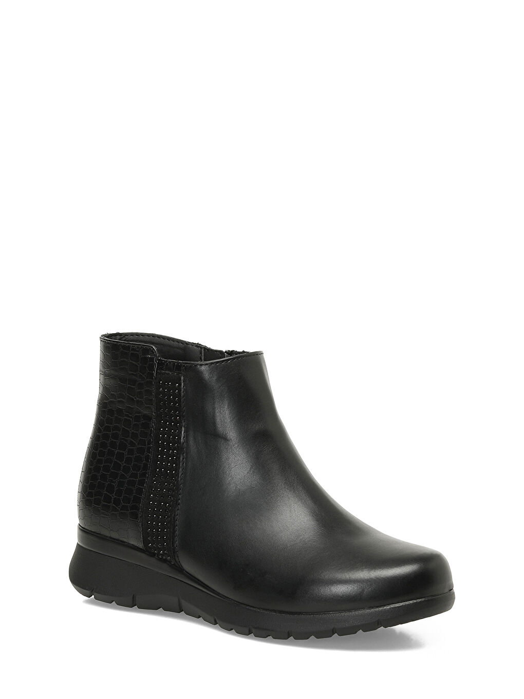 166662.KZ4PR Siyah Kadın Dolgu Topuk Bot-1