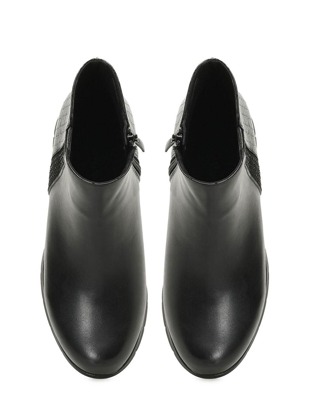 166662.KZ4PR Siyah Kadın Dolgu Topuk Bot-3