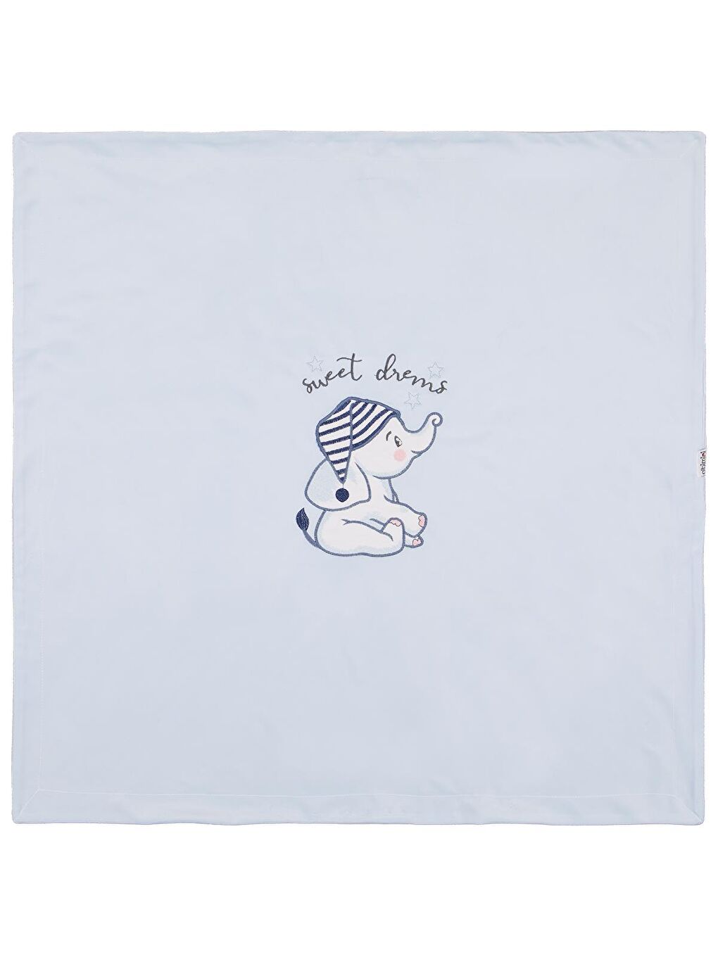 Filli Nakış Battaniye - Mavi Standart-1