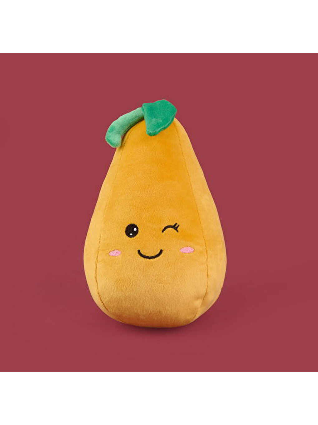 Soft Armut Figürlü Yastık - Sarı - 25 cm-1