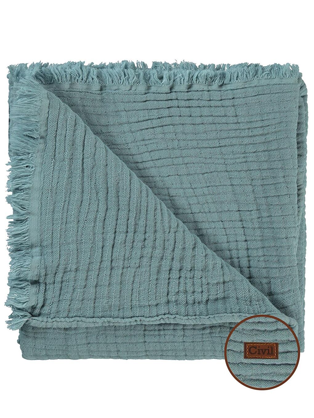 Baby Müslin Bürümcük Battaniye - Yeşil Standart