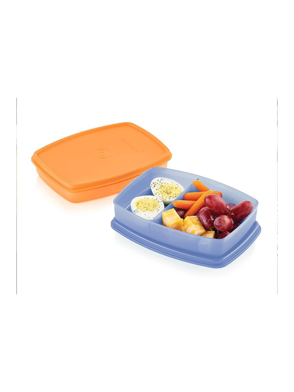 Tupperware Turuncu Eco+ Bento Bölmeli Yemek Saklama ve Beslenme Kabı 2'li Set