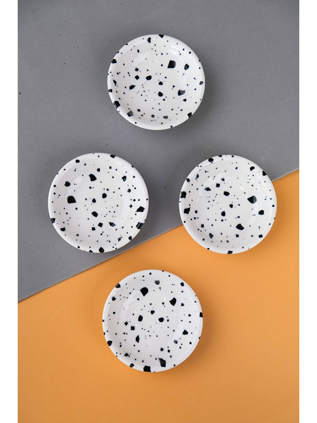 Karışık Porselen Sidereal Mini Kase Seti 9x2,50cm 4 Parça