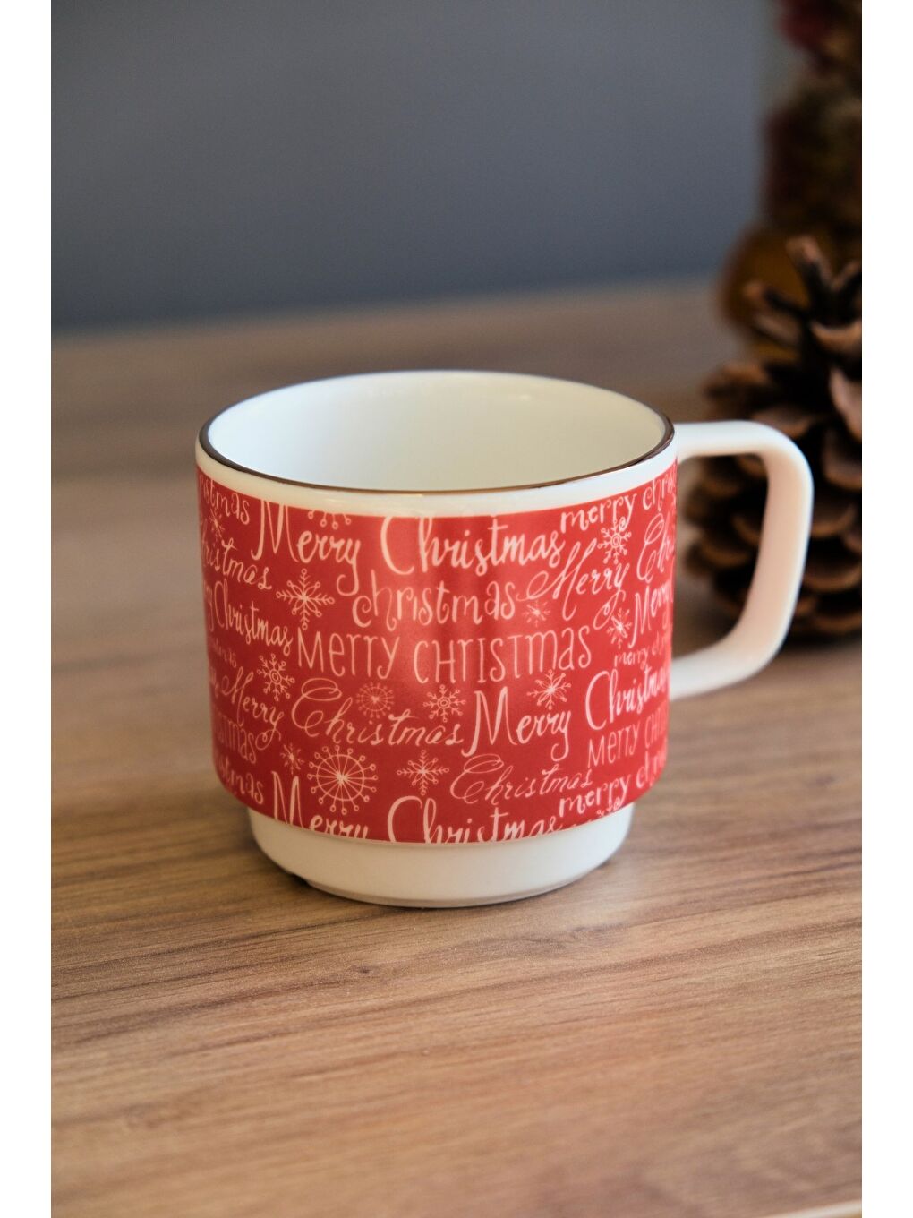 Karışık Porselen Christmas İstifli Kupa Altın Yaldızlı 250cc-2