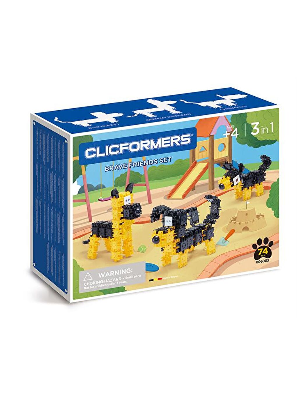 Clicformers Karışık Brave Friends Set - 74 Parça