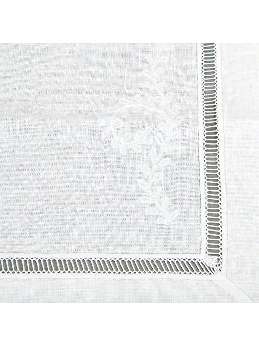 Soft Ajurlu 2'li Amerikan Servis - Beyaz - 35x50 cm-1