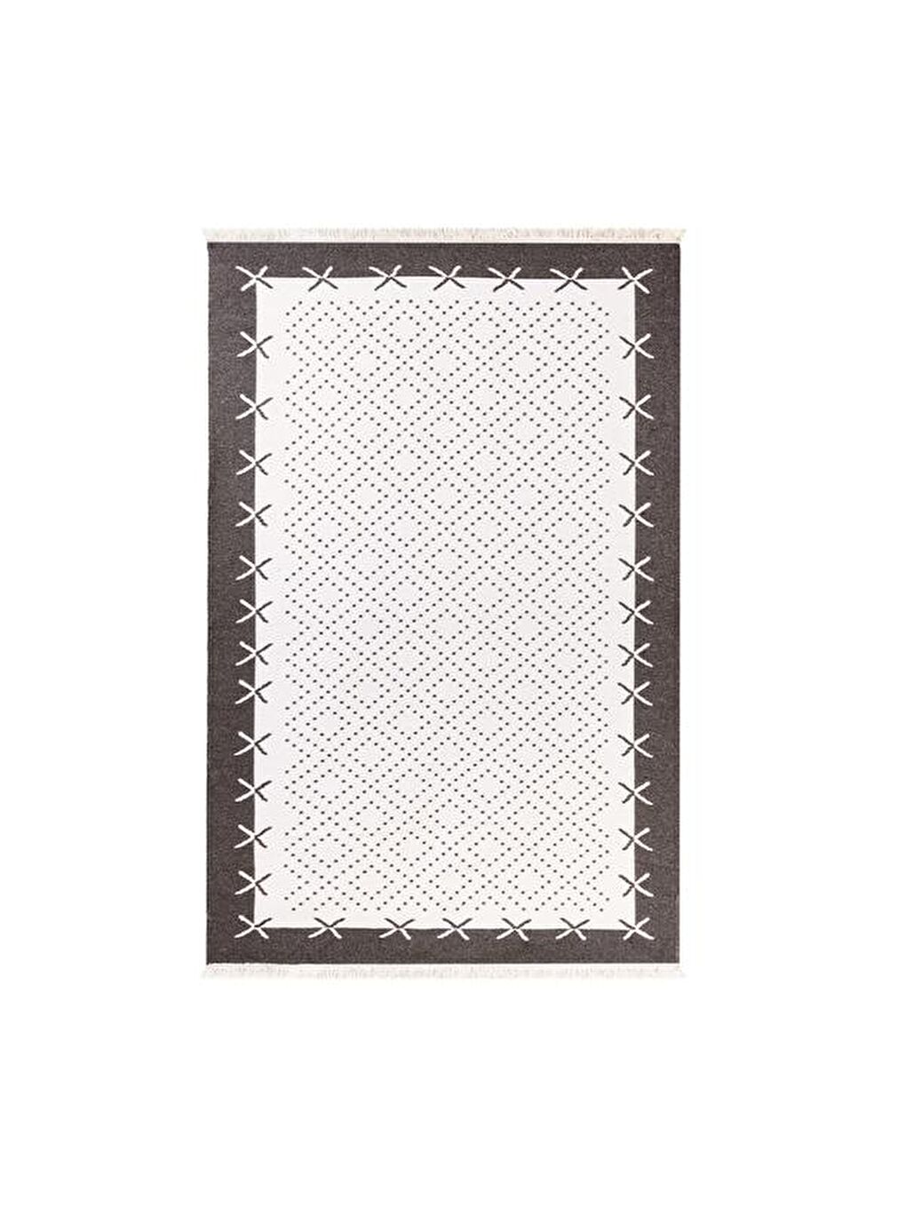 Soft Çift Taraflı Kilim - Antrasit - 120x180 cm