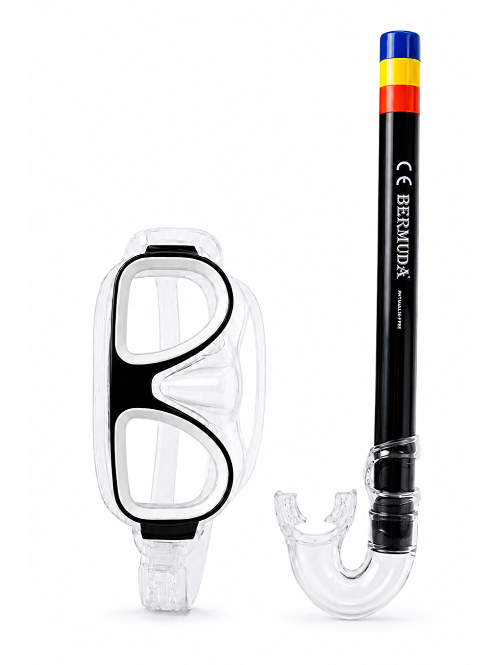 Dalış Gözlük Maske 14+ Şnorkel Seti 01 Siyah-1