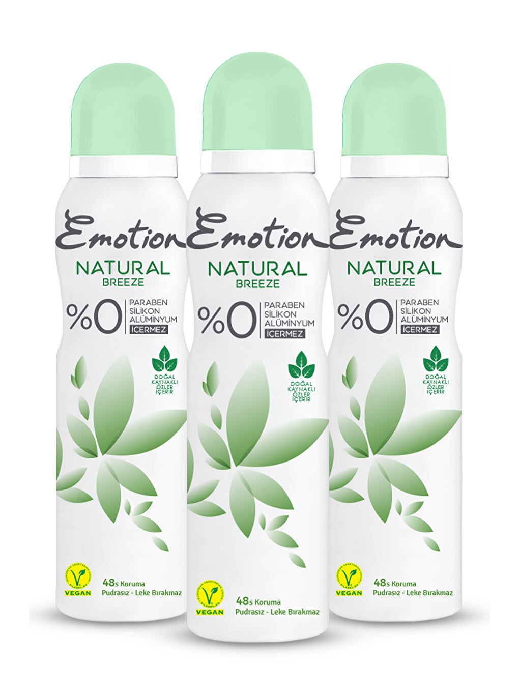 Emotion Beyaz Natural Breeze Deodorant 3x150ml