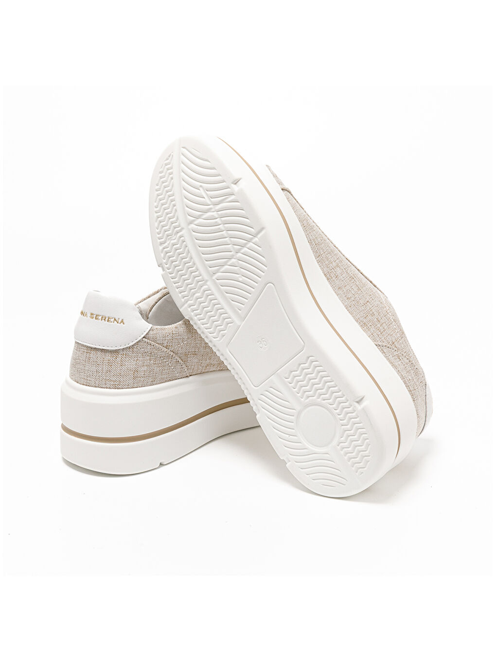 Bej Kadın Sneaker 185551DS TOMAIA 5551DS Beige Platino-5