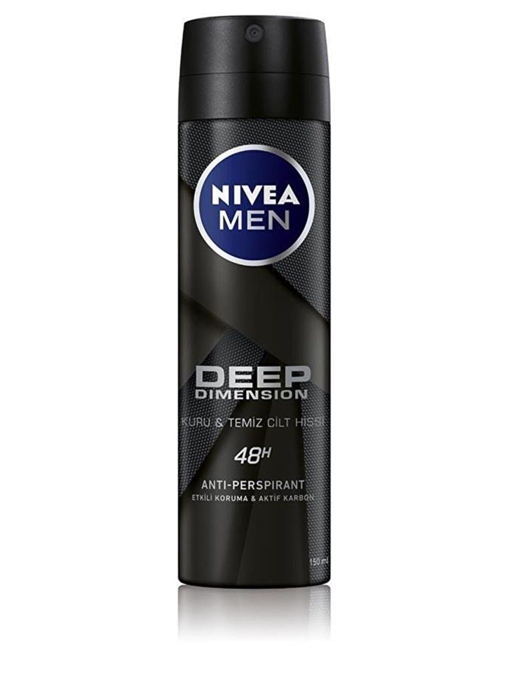 NIVEA Şeffaf Men Erkek Sprey Deodorant Deep Dimension 150 ml, 48 Saat Anti-Perspirant Koruma - 1