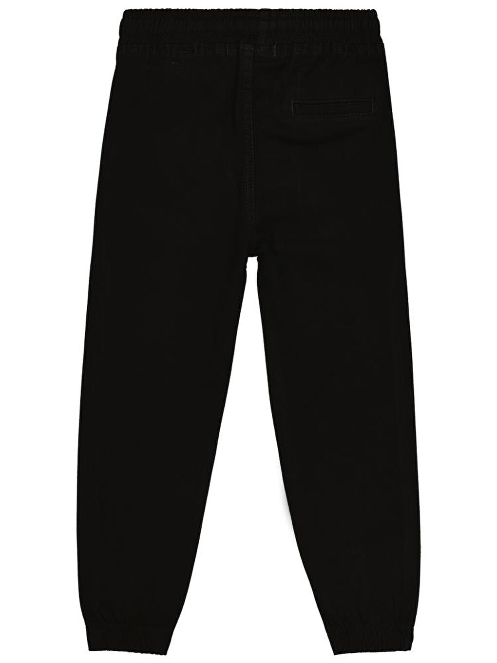 Siyah Erkek Çocuk Beli Paçası Lastikli 10-13 Yaş Pantolon