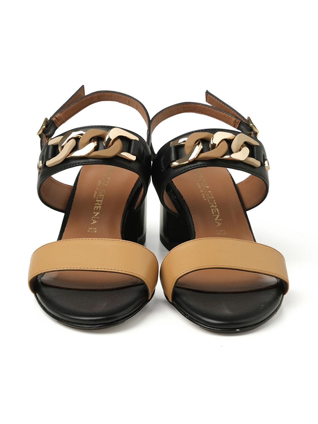 Siyah Kadın Sandalet 475209DP PELLE LEGNO/NERO-1