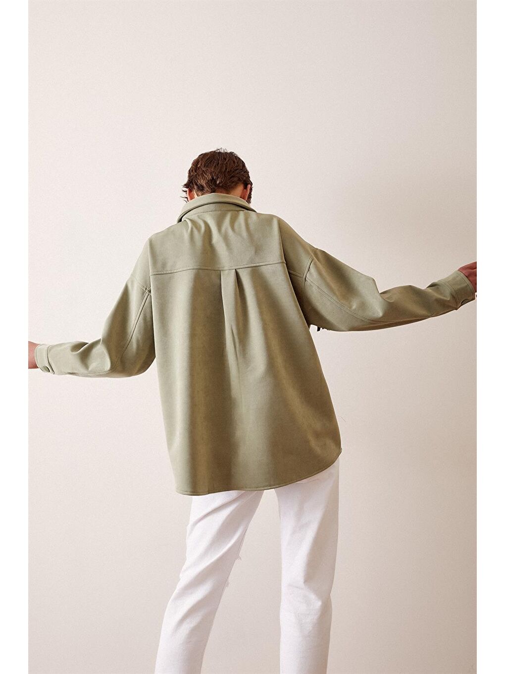 Yeşil Püskül Detaylı Taşlı Ceket-4