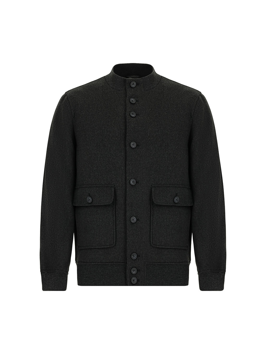 Antrasit Slim Fit Dar Kesim Mevsimlik Spor Bomber Mont Mont-8