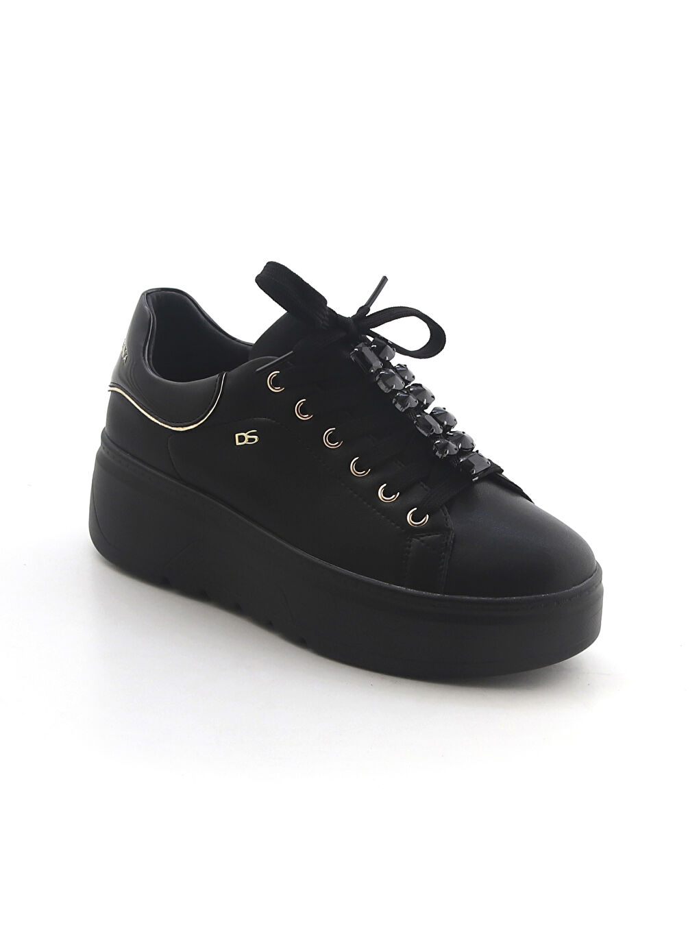 Siyah Kadın Sneaker 675527DM 5527 DM Vernice Nero