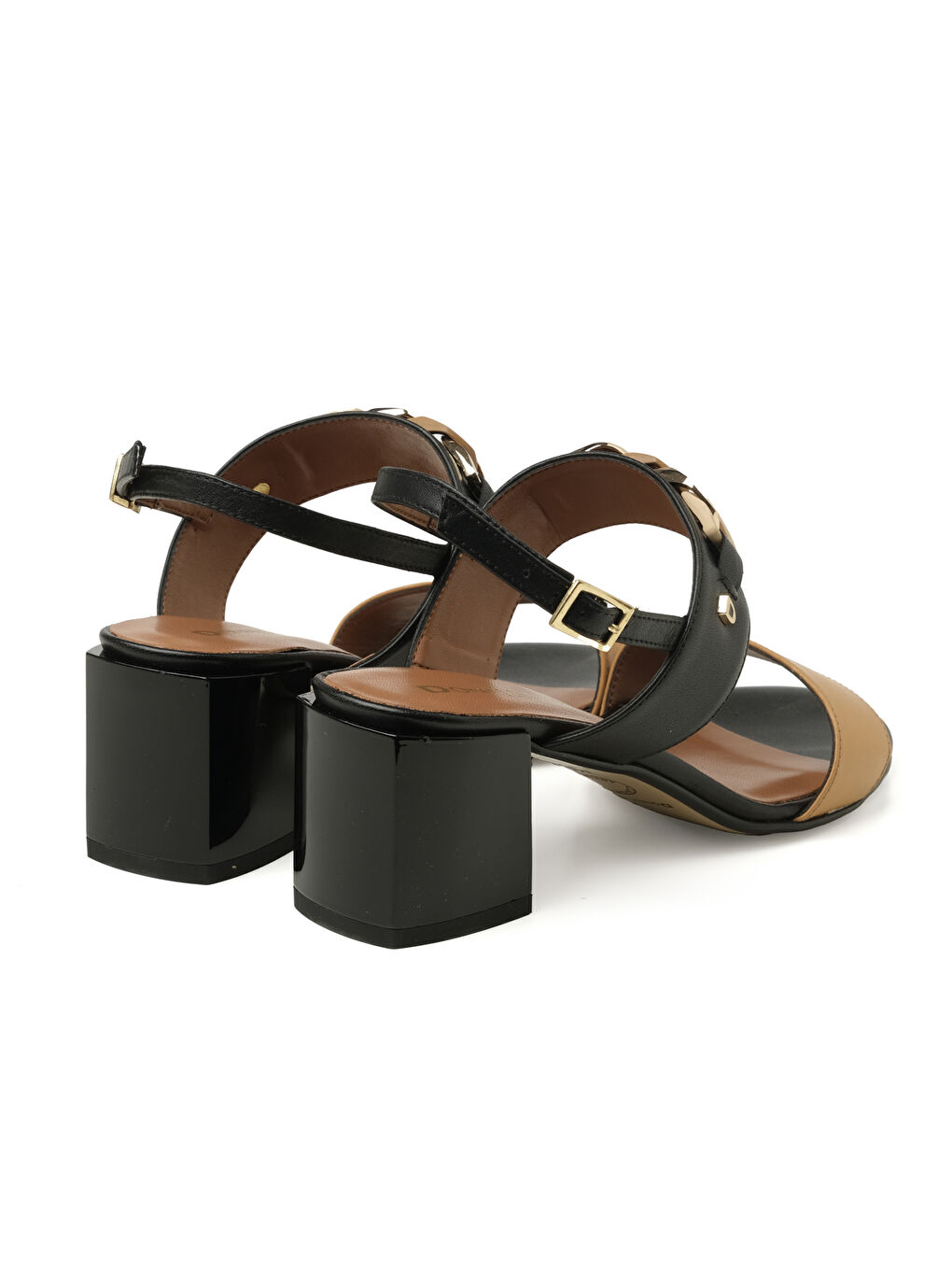 Siyah Kadın Sandalet 475209DP PELLE LEGNO/NERO-3