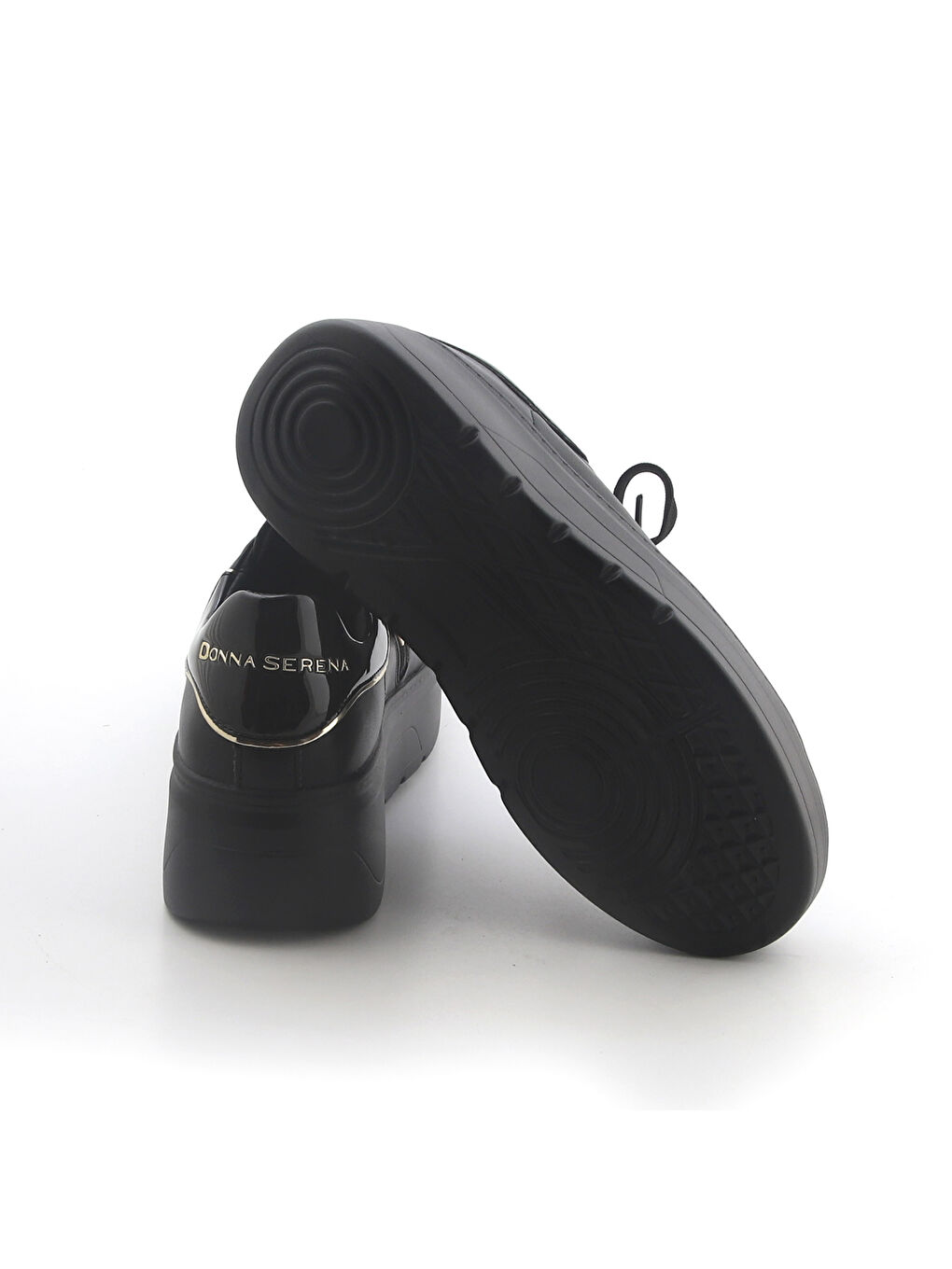 Siyah Kadın Sneaker 675527DM 5527 DM Vernice Nero-4