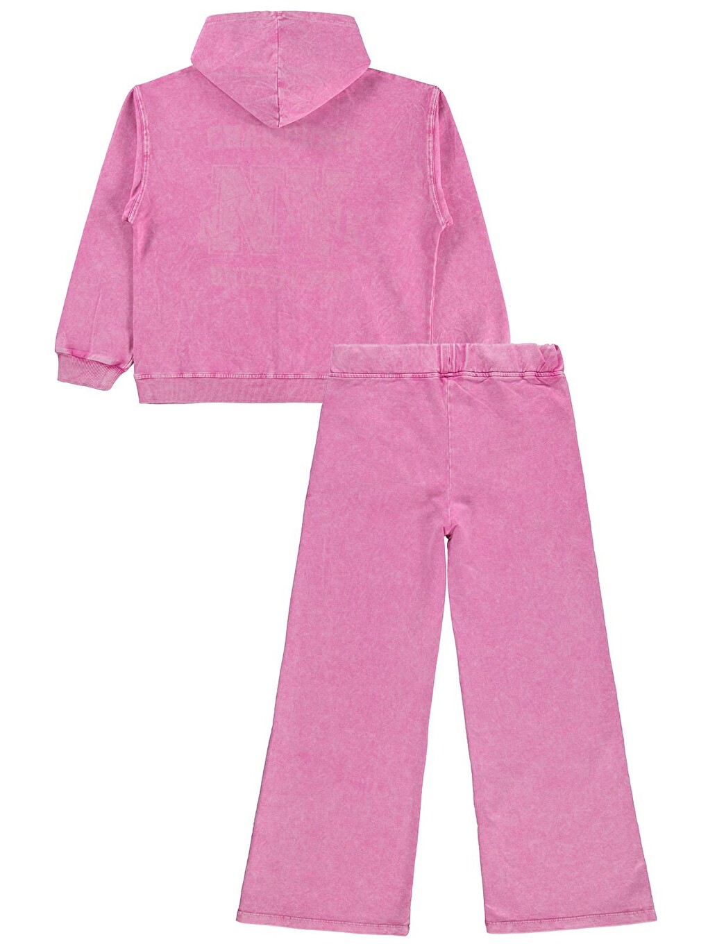 Pembe Girls Ny Baskılı 10-13 Yaş Eşofman Takımı - Pudra-2