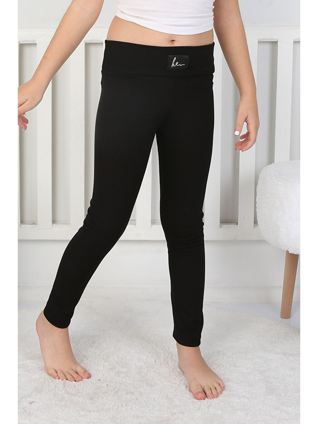 Kız Çocuk Siyah Kız Çocuk Tayt - 26728-1