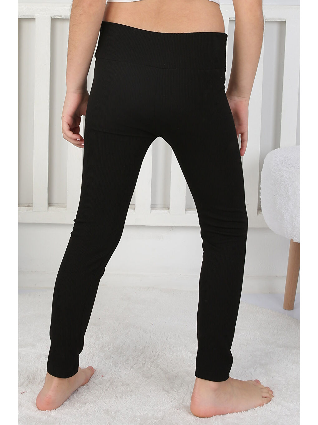 Kız Çocuk Siyah Kız Çocuk Tayt - 26728-3