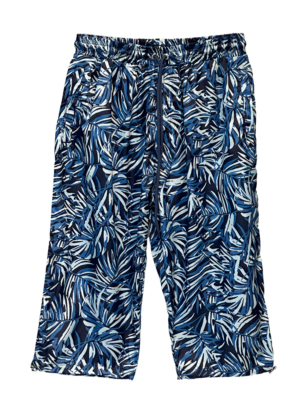 UV Koruma Erkek Havuz Deniz Uzun Kapri Şort Mayo K104 Lacivert03-1