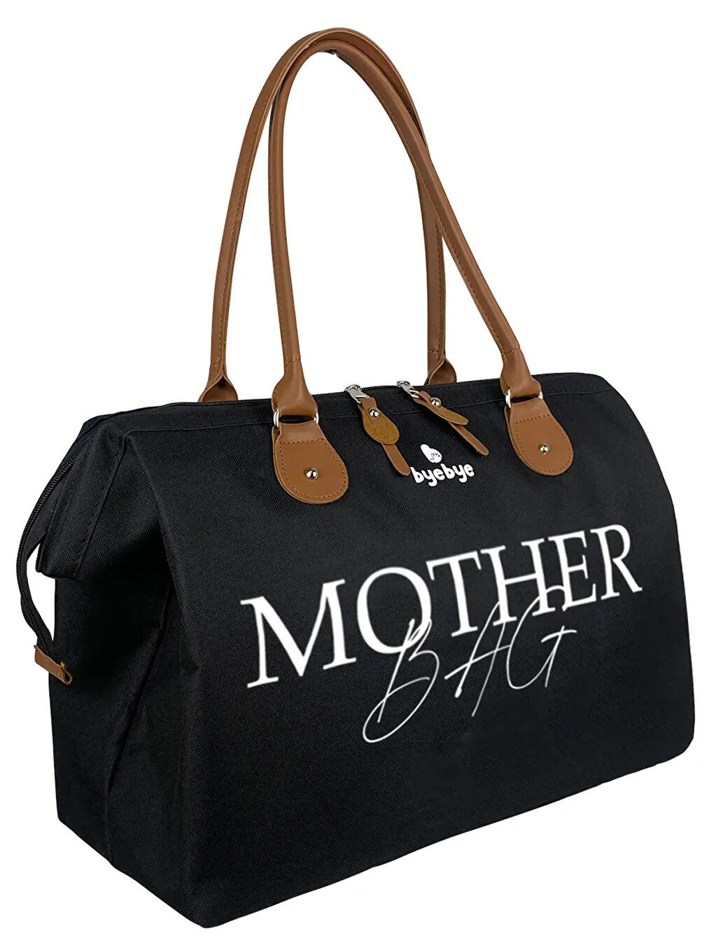 Byebye Mother Bag Anne Bebek Bakım ve Kadın Çantası Siyah-1