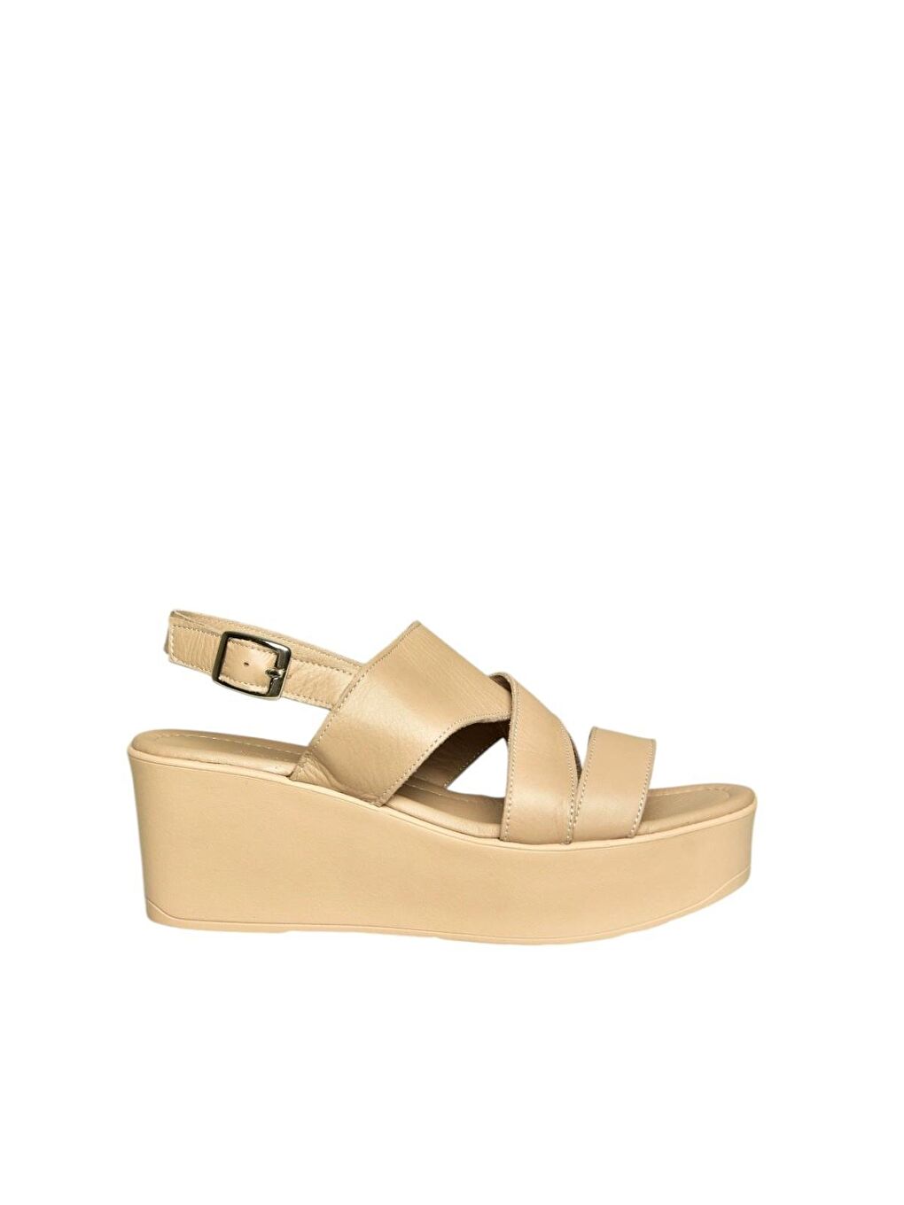 Bej Kadın Dolgu Topuklu Ayakkabı U5557502-5