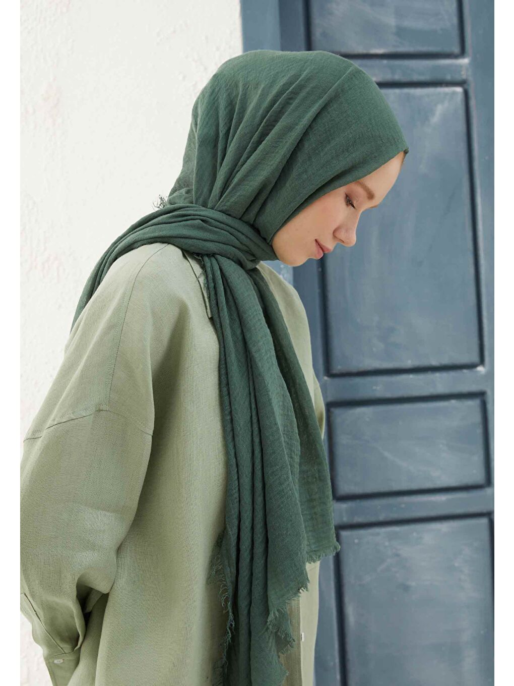 Bürümcük Şal Orman Yeşili-3