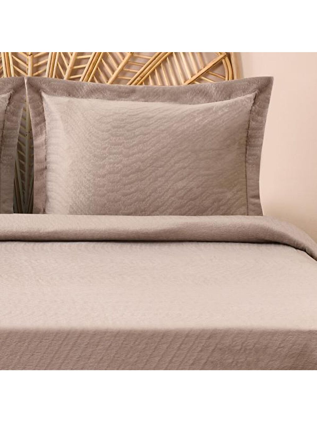 Soft Karo Çift Kişilik Yatak Örtüsü Seti - Antrasit-2