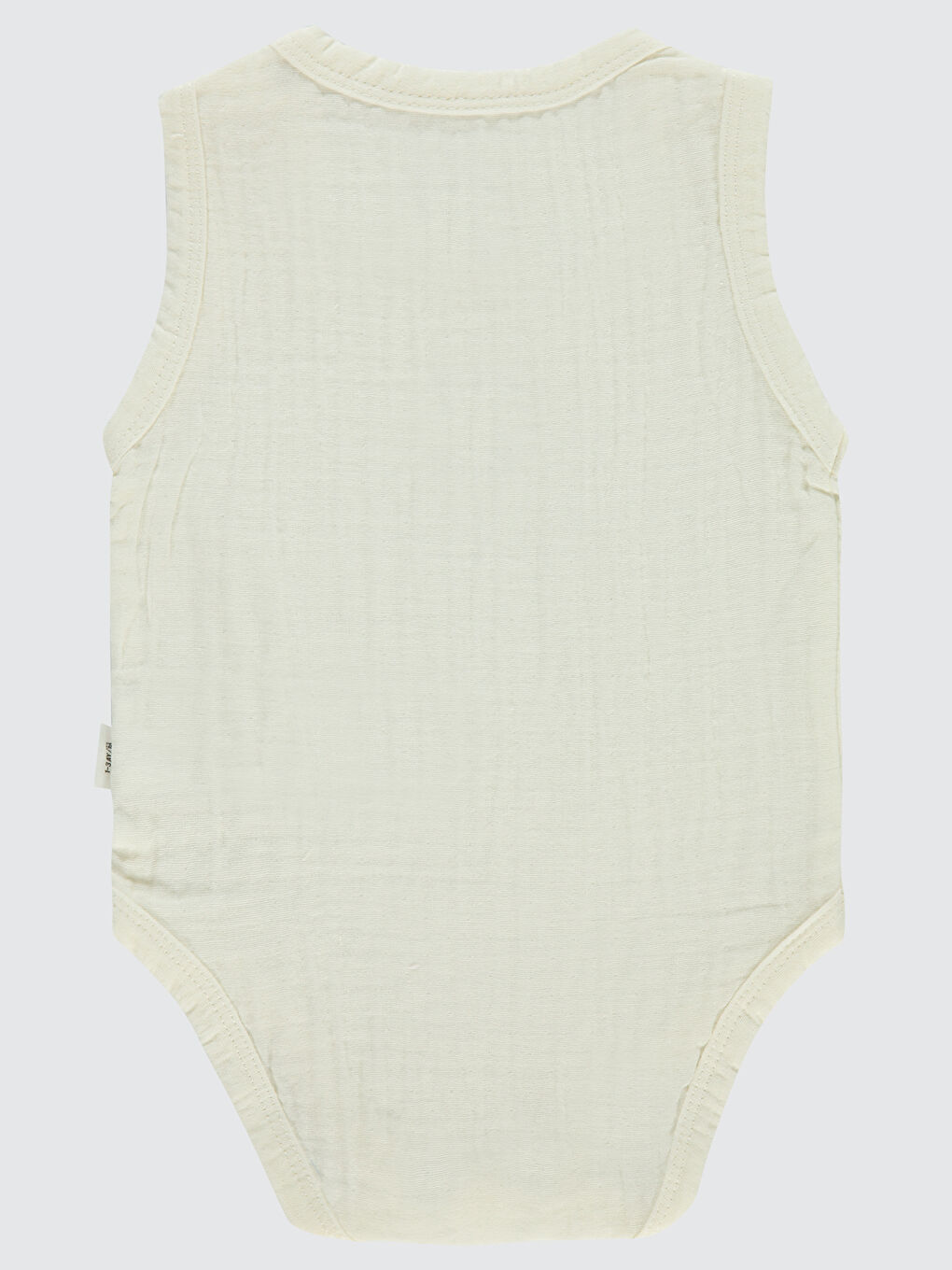 Baby Bebek Çıtçıtlı Badi 1-18 Ay Ekru-1