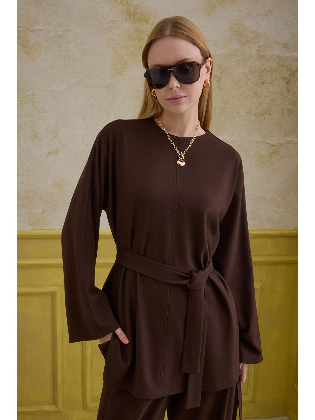 Kahverengi Minimal Takım Kahve-4