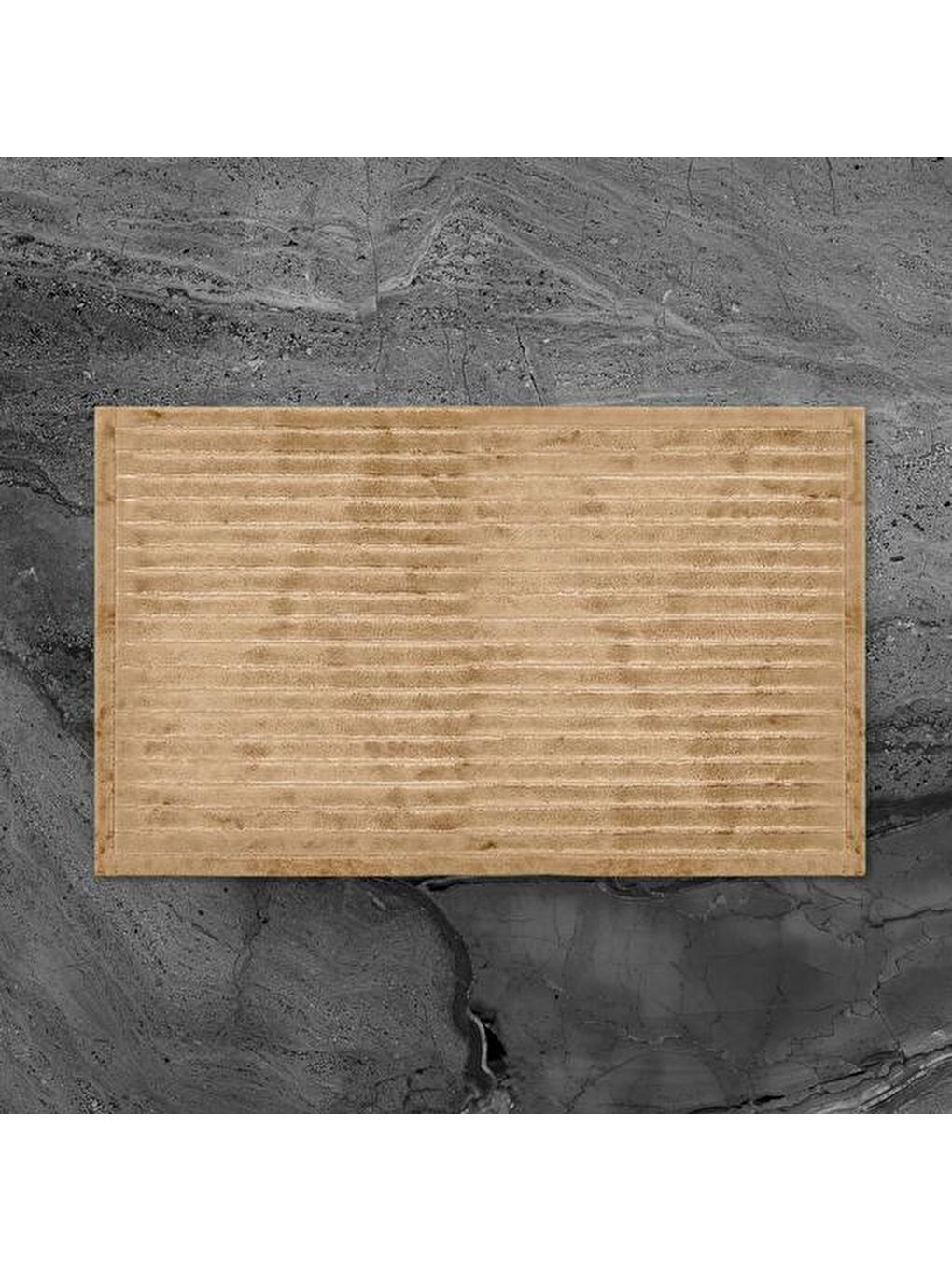 Evidea Soft Nuvo Banyo Paspası - Bej - 60x100 cm + 50x60 cm - 2