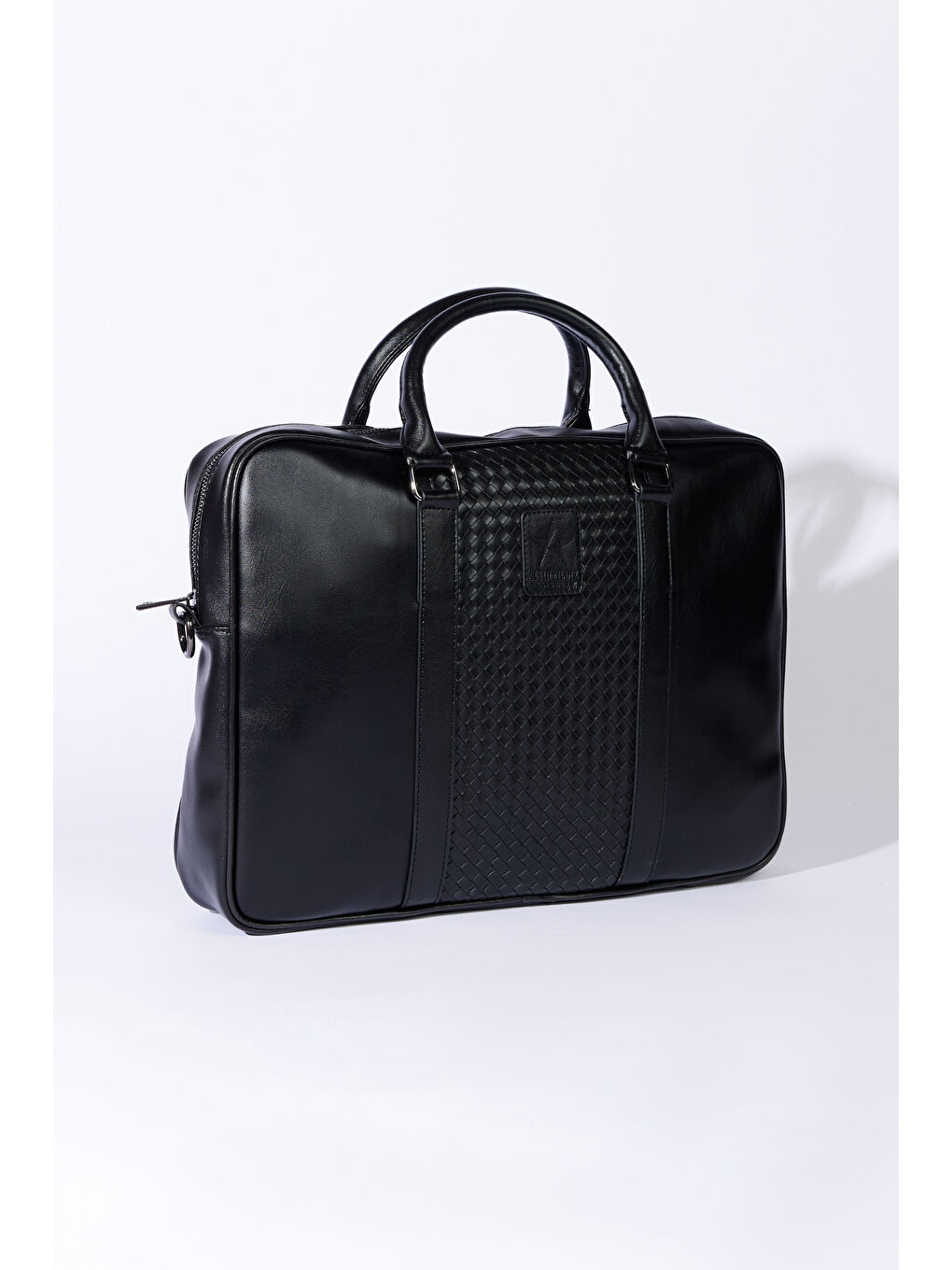 Erkek Siyah Desenli Laptop Çantası-1