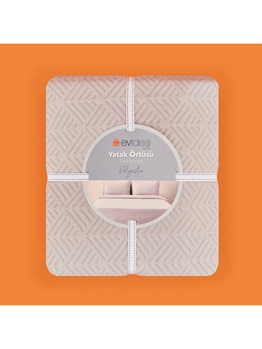 Pembe Soft Rante Çift Kişilik Yatak Örtüsü - Gülkurusu - 240x260 cm-1