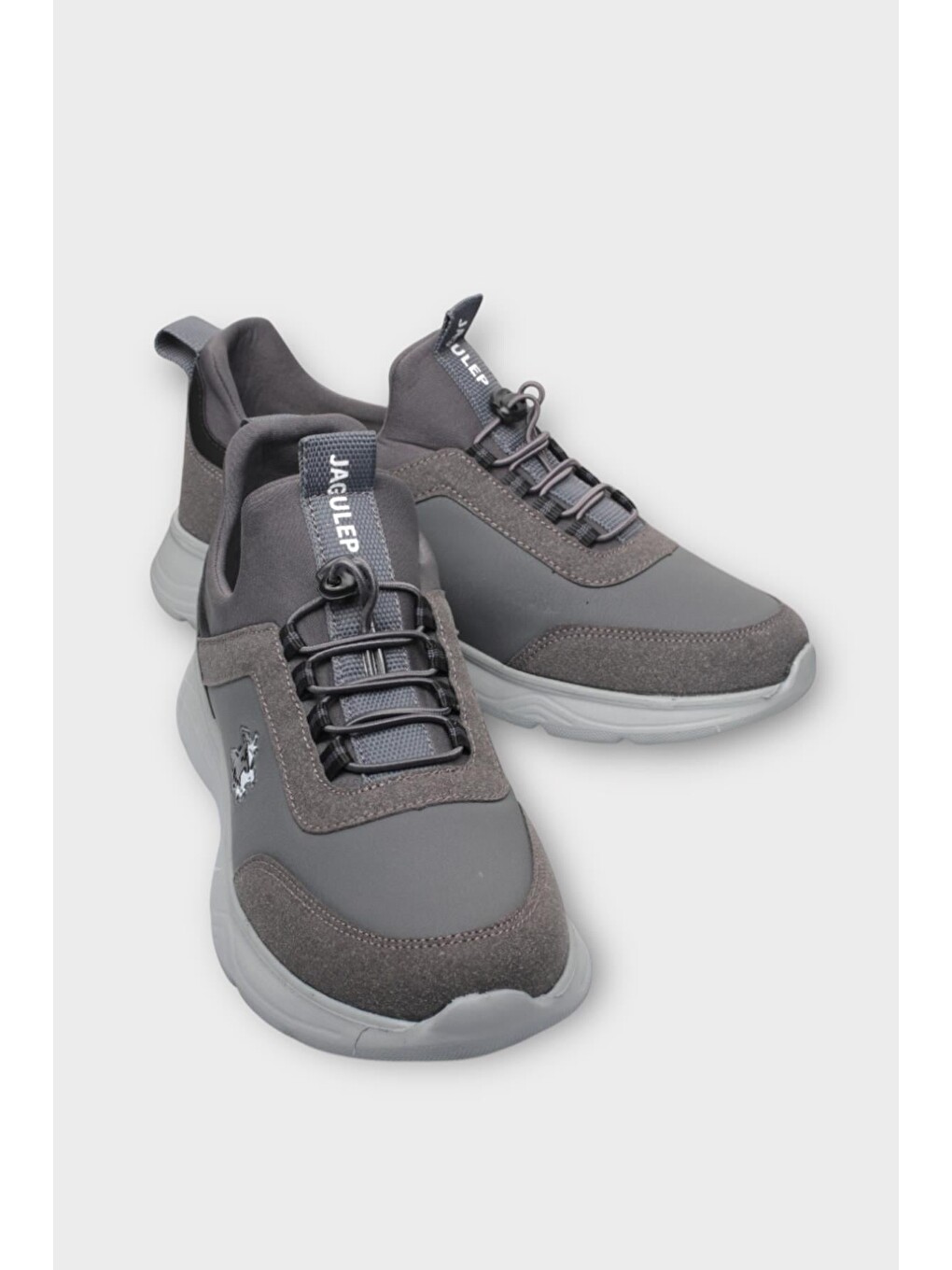 Gri Unisex Günlük Cilt Rahat Snekaer Spor Ayakkabı Füme-1