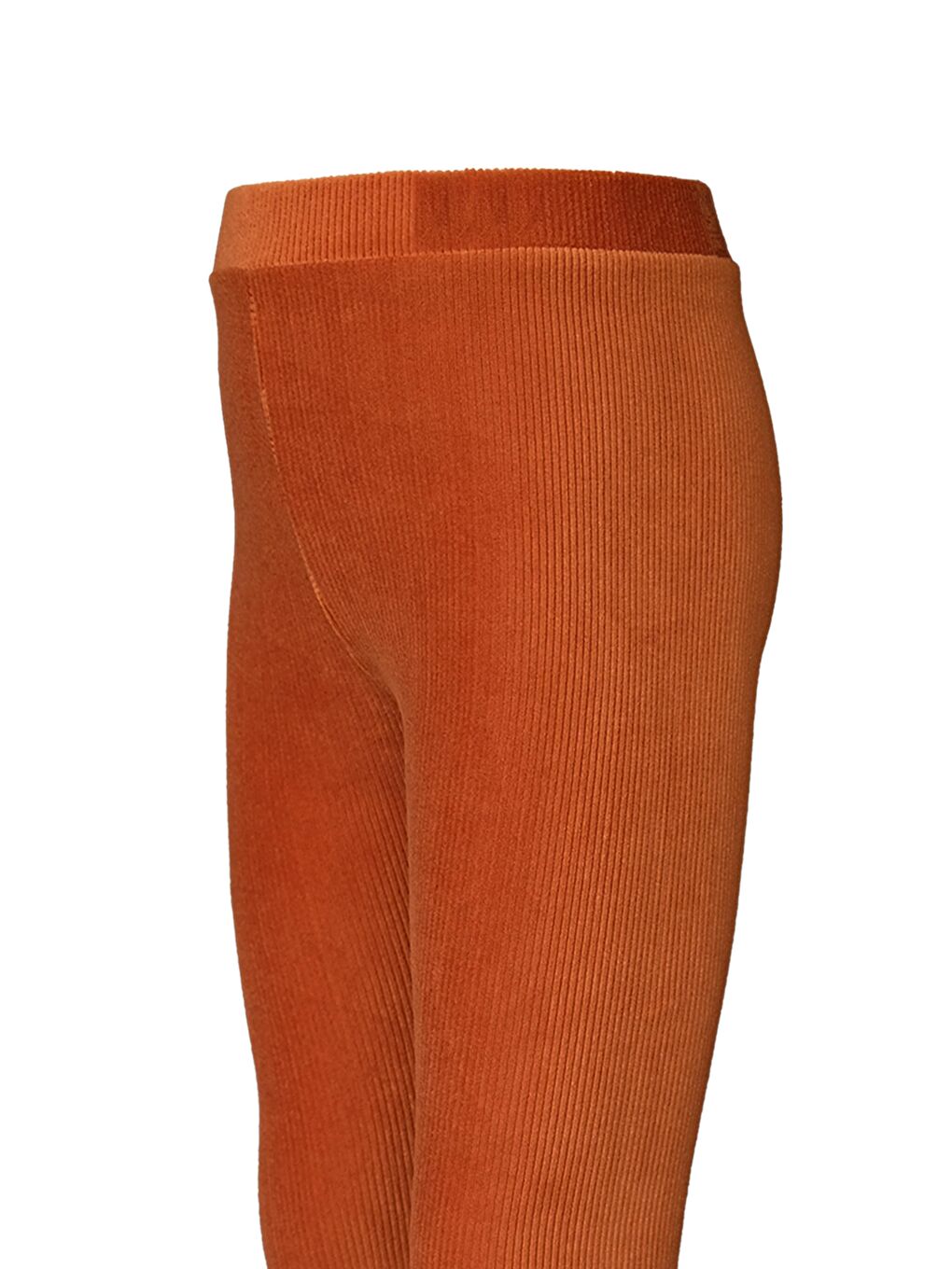 Kahverengi Kiremit Kız Çocuk Fitilli Kadife Tayt-3