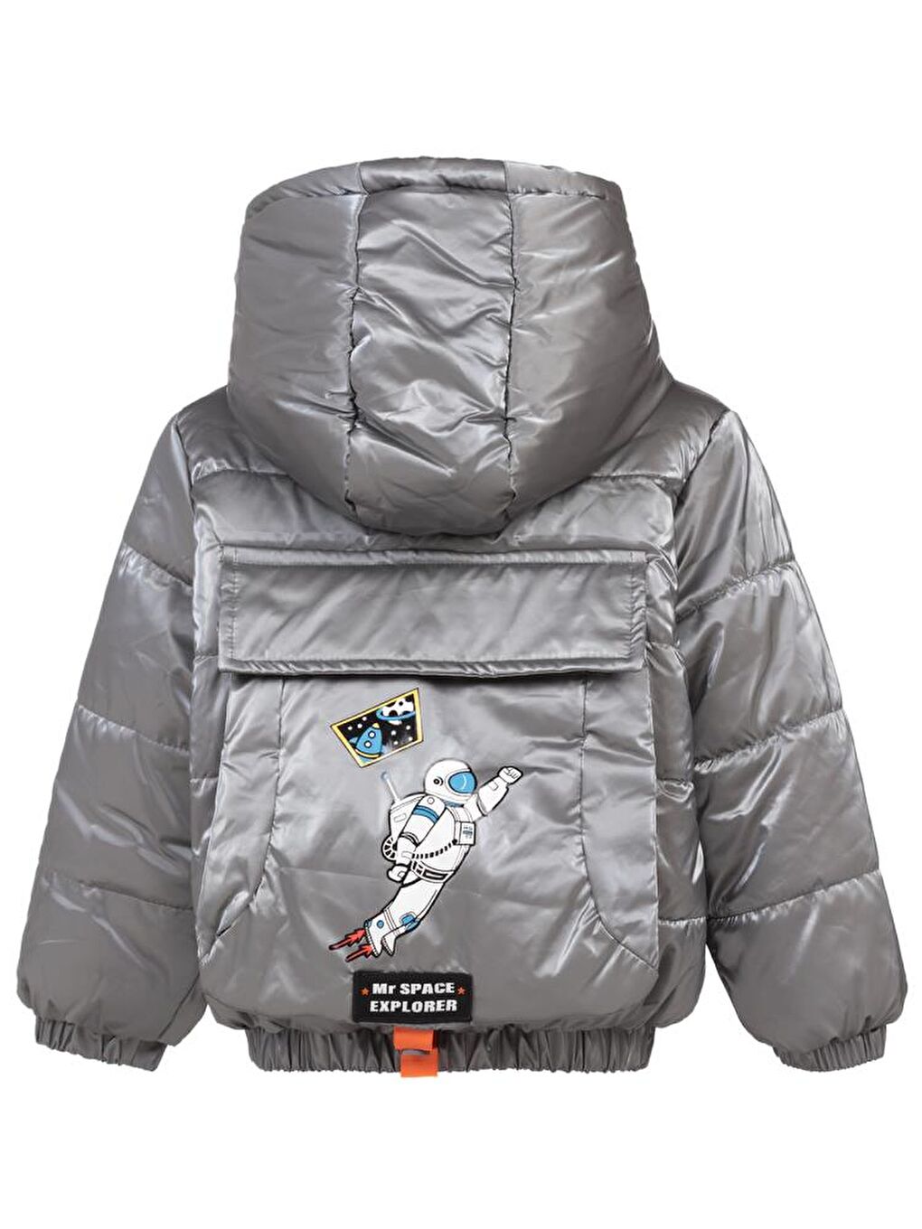 Boys Astronot Baskılı 2-5 Yaş Mont - Gri 4-5 Yaş-2