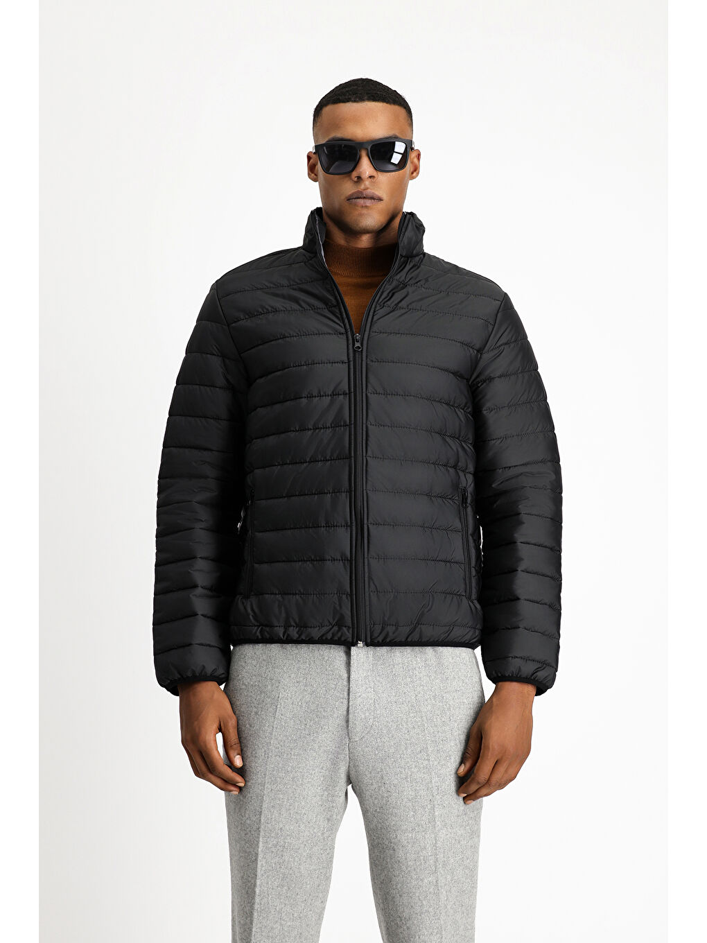 Siyah Kapitone Spor Mont-2