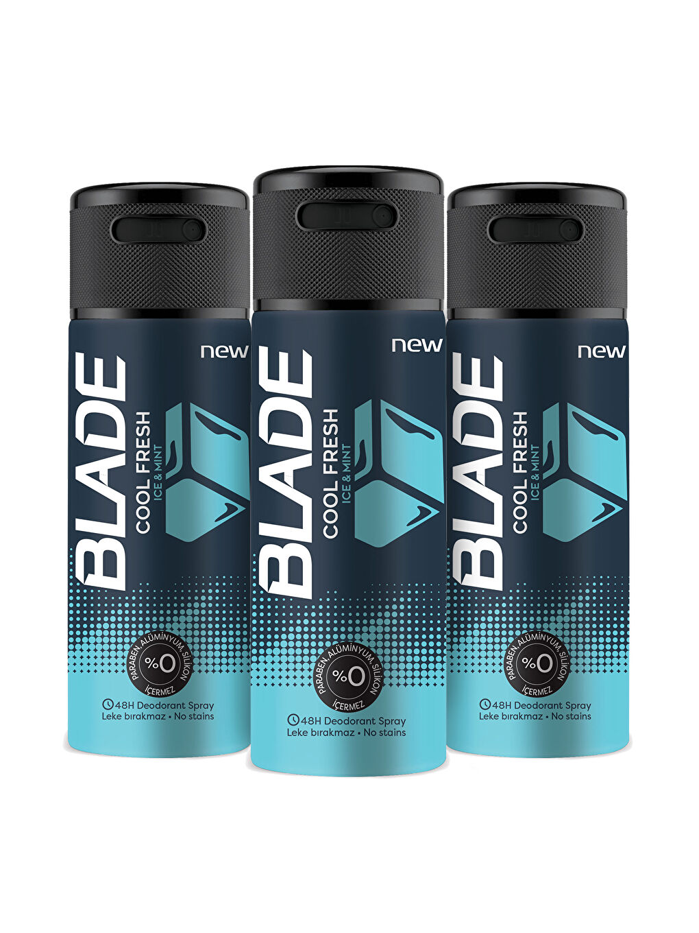 Blade Cool Fresh Deodorant 3x150ml