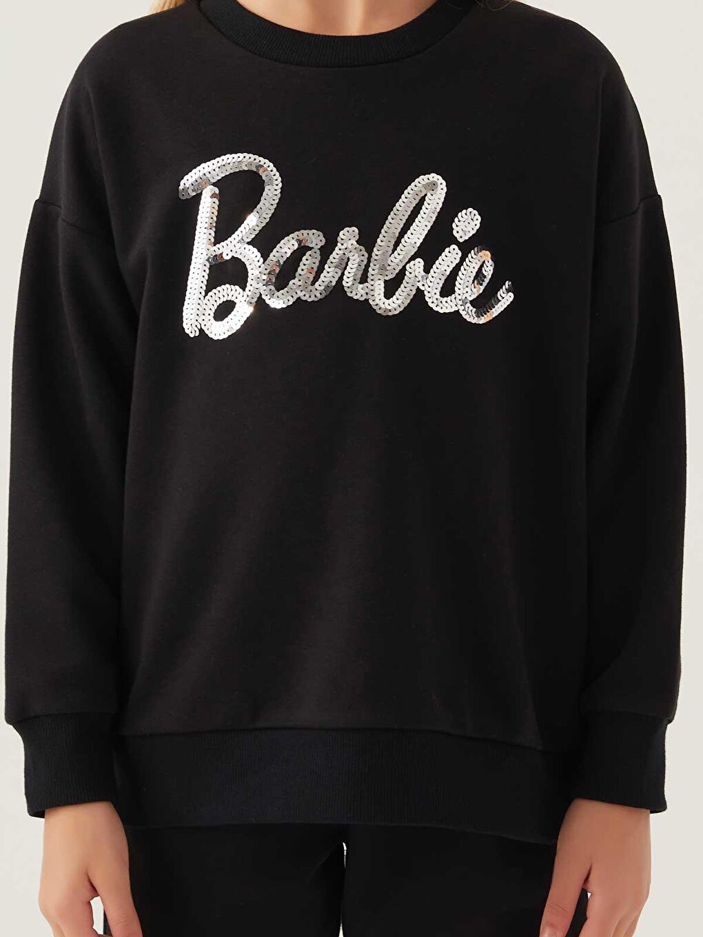 Civil Siyah Barbie Kız Çocuk Sweatshirt 3-7 Yaş Siyah - 4