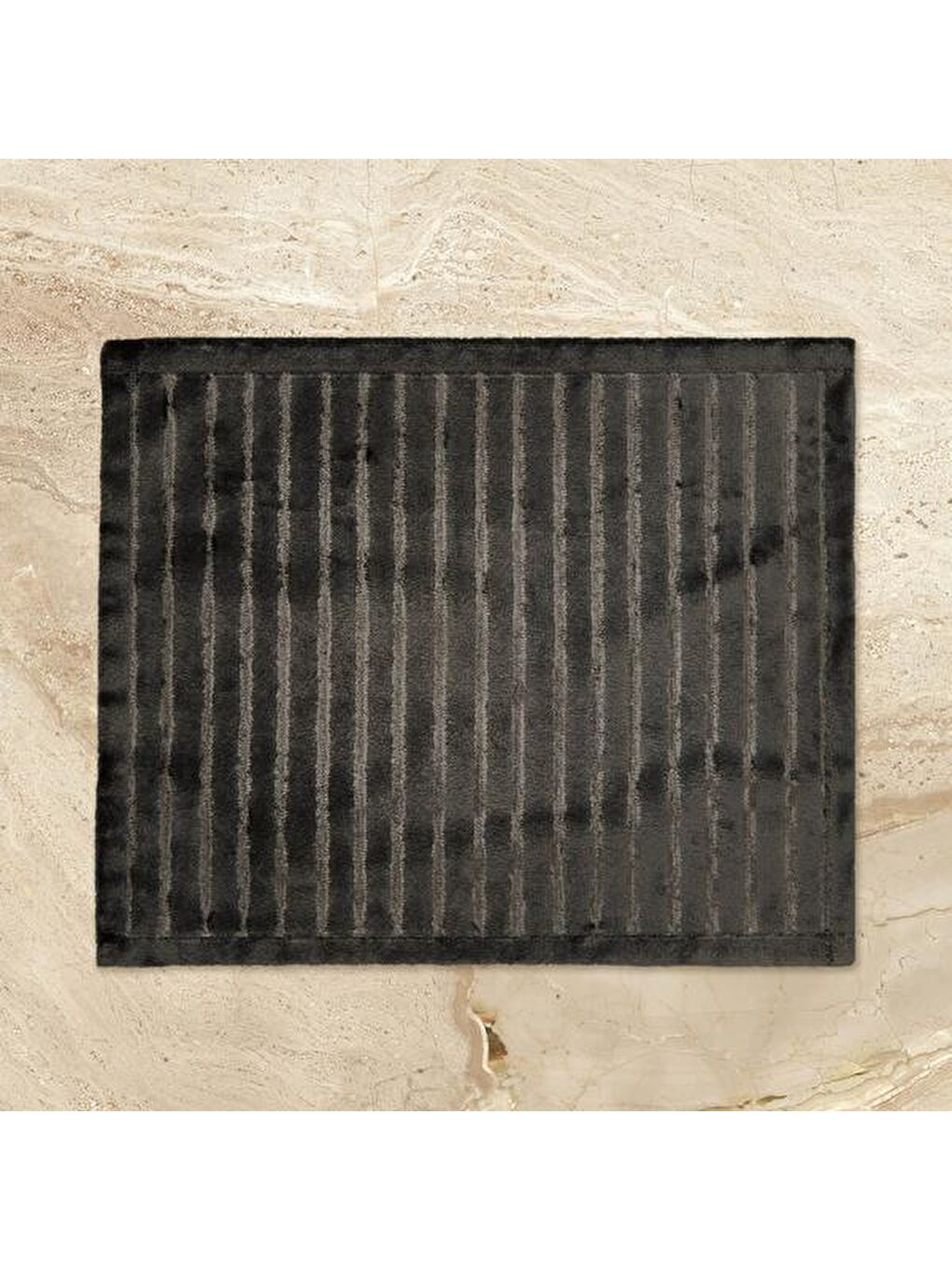 Soft Nuvo Banyo Paspası - Antrasit - 60x100 cm + 50x60 cm-4