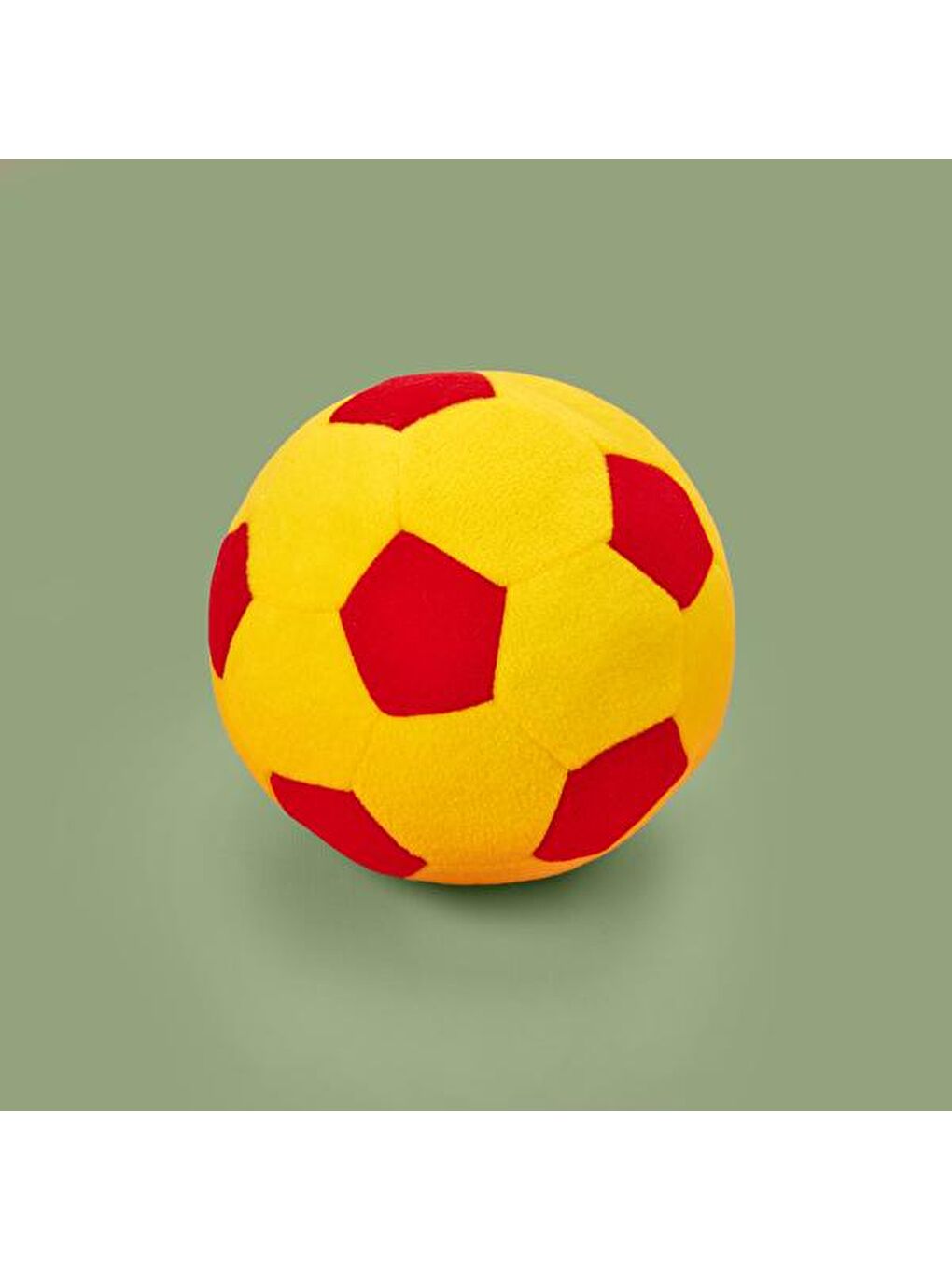 Evidea Sari Soft Futbol Topu Figürlü Yastık - Sarı / Kırmızı - 30x30 cm