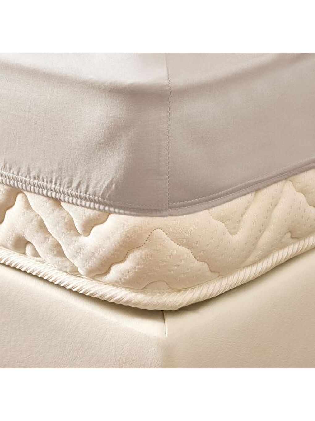 Soft Çift Kişilik Lastikli Çarşaf - Bej - 160x200 cm-2