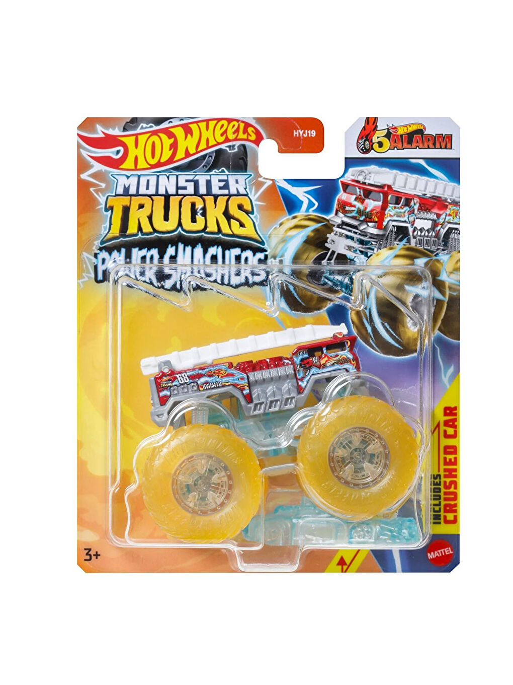 Hot Wheels Renksiz Monster Trucks Power Smashers 1:64 Arabalar HYJ19 - 1