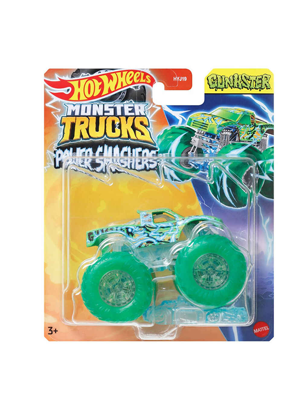 Hot Wheels Renksiz Monster Trucks Power Smashers 1:64 Arabalar HYJ19 - 3