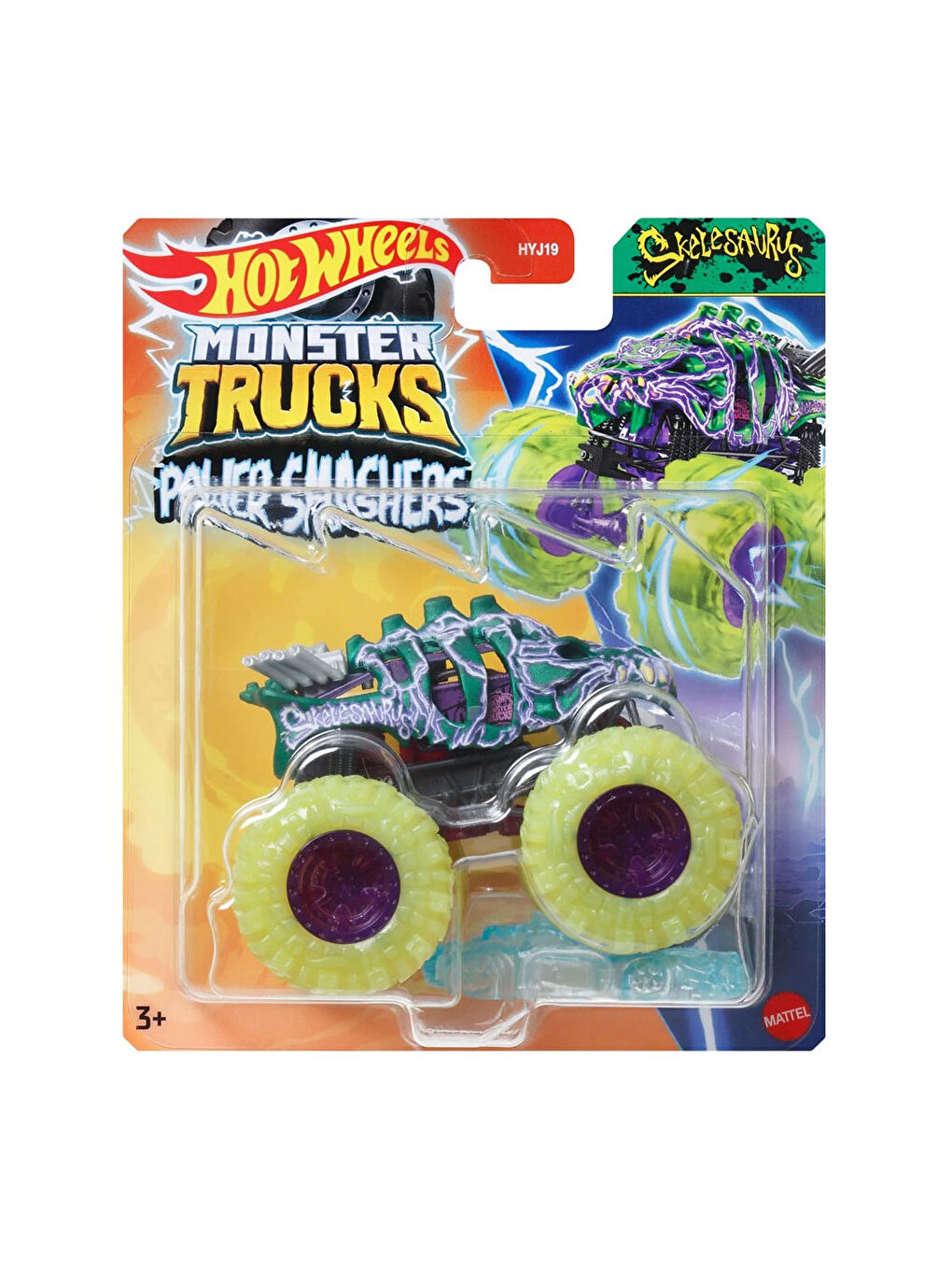 Hot Wheels Renksiz Monster Trucks Power Smashers 1:64 Arabalar HYJ19 - 4