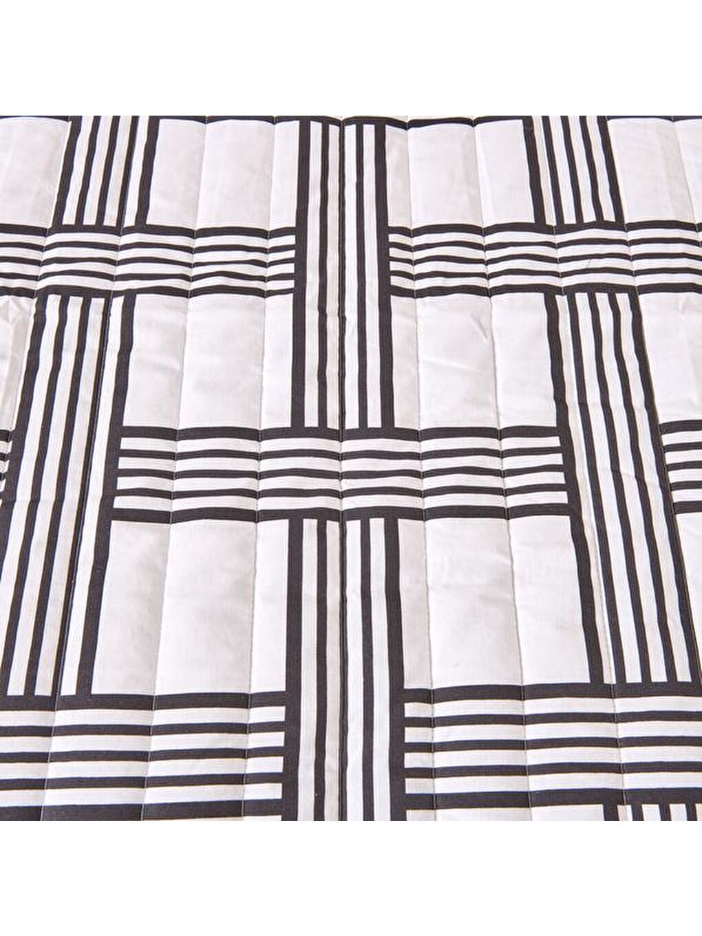 Soft Kareli Çift Kişilik Yatak Örtüsü - Beyaz - 200x230 cm-3
