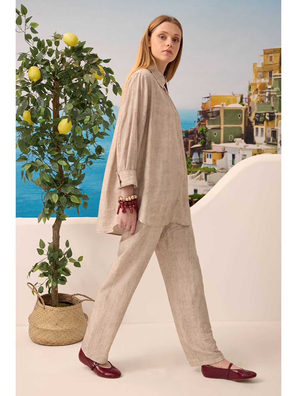 Bej Rahat Kesim Basic Takım Soft Kaşmir-2