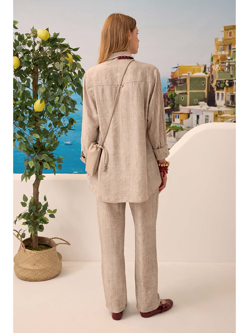 Bej Rahat Kesim Basic Takım Soft Kaşmir-4